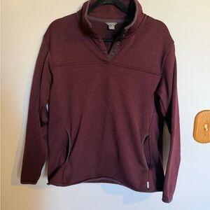 Eddie Bauer women’s Burgundy Pullover Fleece